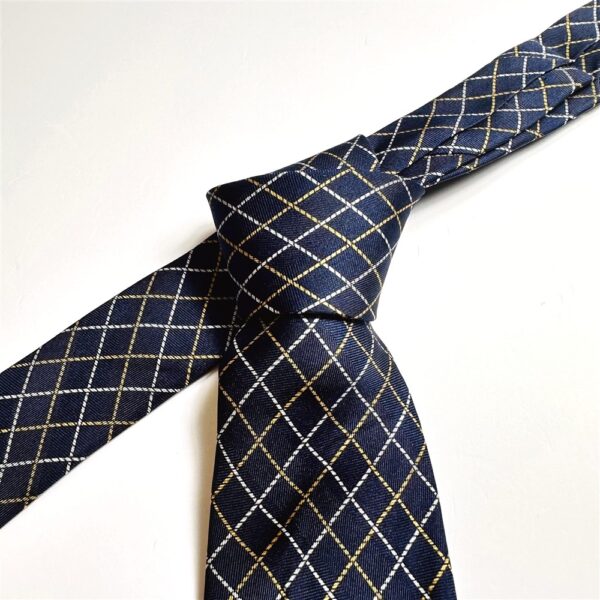 3710-Caravat-DUNHILL London silk tie 10cm-Gần như mới0