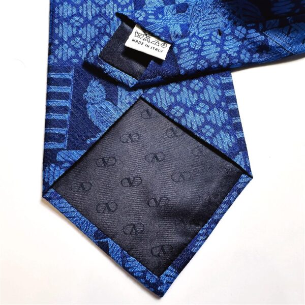 3758-Caravat-VALENTINO GARAVANI Italy silk tie 9.8cm-Mới/Chưa sử dụng7