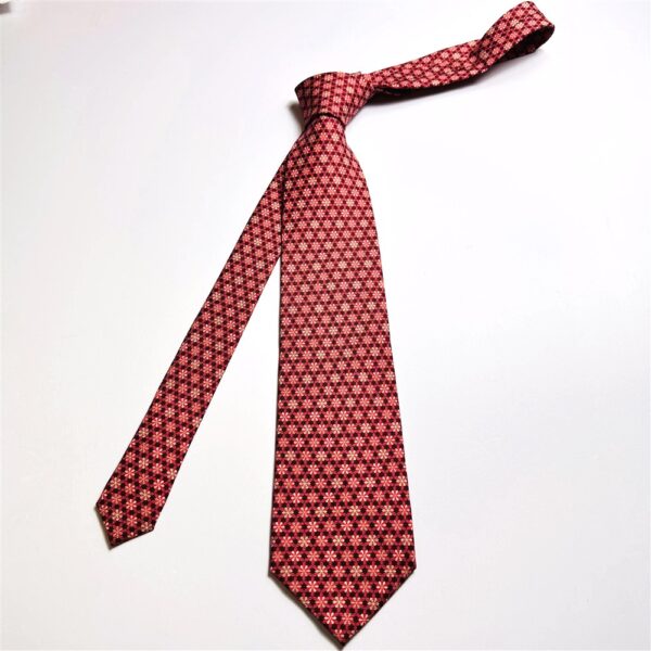 3735-Caravat-NINA RICCI Monsieur silk tie 9.0cm-Gần như mới1