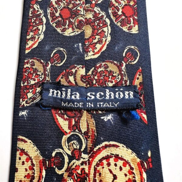 3760-Caravat-MILA SCHON Italy silk tie 8.8cm-Gần như mới7