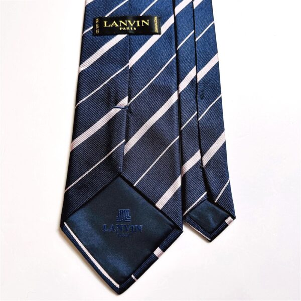 3725-Caravat-LANVIN Paris silk tie 9.2cm-Gần như mới4