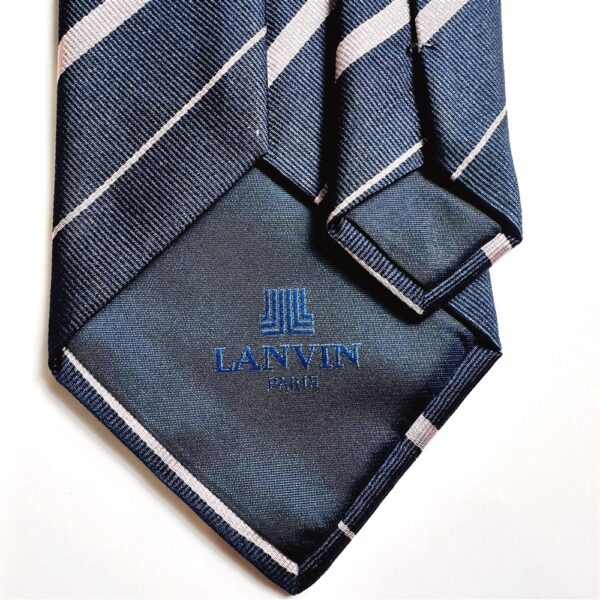 3725-Caravat-LANVIN Paris silk tie 9.2cm-Gần như mới5