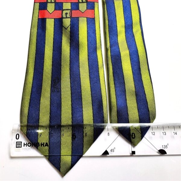 3768-Caravat-ROBERTA DI CAMERINO Italy silk tie 7.8cm-Gần như mới3