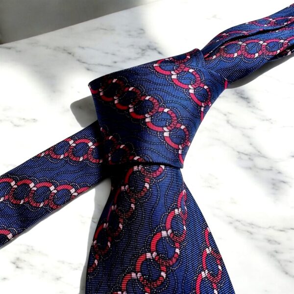 3747-Caravat-ARNYS silk tie 8cm-Gần như mới0