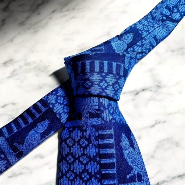 3758-Caravat-VALENTINO GARAVANI Italy silk tie 9.8cm-Mới/Chưa sử dụng0
