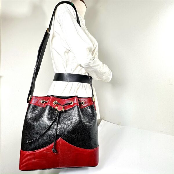 5431a-Túi đeo vai-MARUU Tokyo lizard bucket bag-Khá mới14