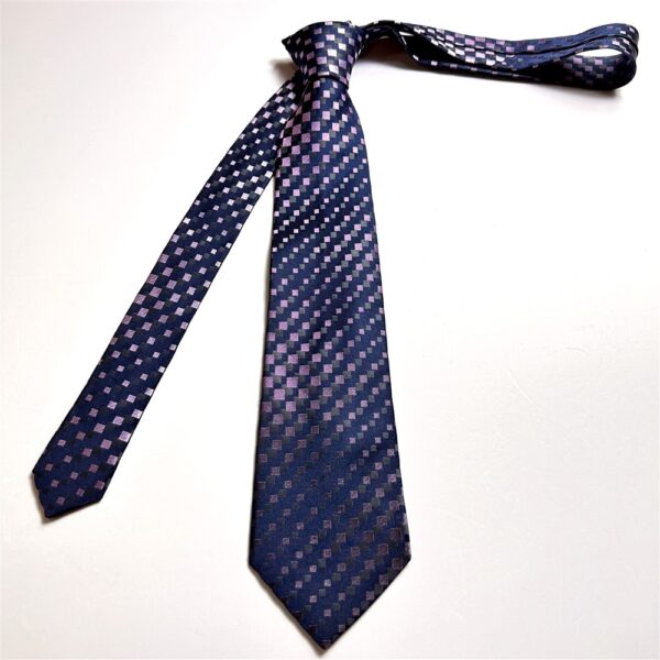 4636-Caravat-DKNY silk tie 8.3cm-Như mới1