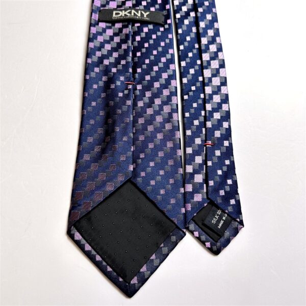 4636-Caravat-DKNY silk tie 8.3cm-Như mới4