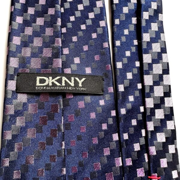 4636-Caravat-DKNY silk tie 8.3cm-Như mới6