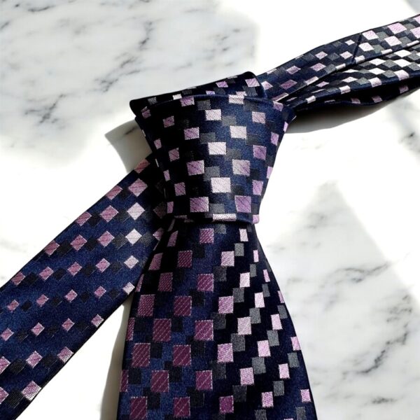 4636-Caravat-DKNY silk tie 8.3cm-Như mới0