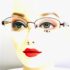6762-Gọng kính nữ-DEBUT half rim eyeglasses frame-Mới/chưa sử dụng13