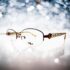 6762-Gọng kính nữ-DEBUT half rim eyeglasses frame-Mới/chưa sử dụng0