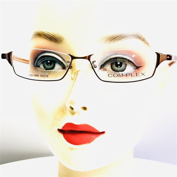6799-Gọng kính nữ-COMPLEX half rim eyeglasses frame-Mới/chưa sử dụng14
