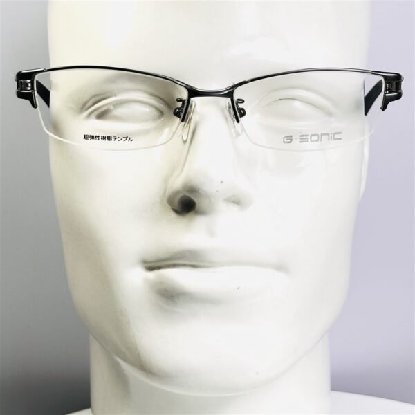 6795-Gọng kính nam/nữ-G-SONIC half rim eyeglasses frame-Mới/chưa sử dụng12
