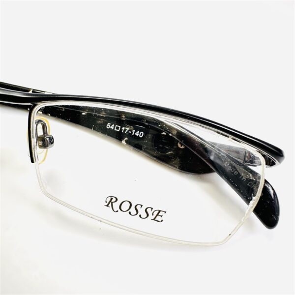 6788-Gọng kính nữ-ROSSE half rim eyeglasses frame-Mới/chưa sử dụng2