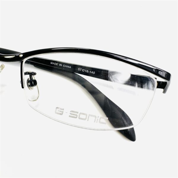 6793-Gọng kính nam/nữ-G-SONIC half rim eyeglasses frame-Mới/chưa sử dụng2