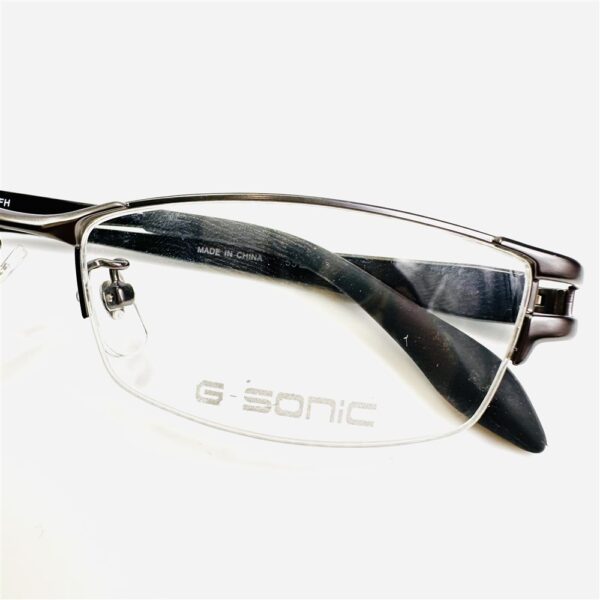 6795-Gọng kính nam/nữ-G-SONIC half rim eyeglasses frame-Mới/chưa sử dụng2