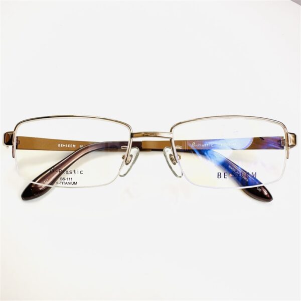 6797-Gọng kính nam/nữ-BE-SEEM half rim eyeglasses frame-Mới/chưa sử dụng0