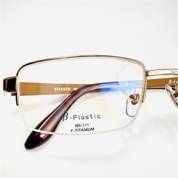 6797-Gọng kính nam/nữ-BE-SEEM half rim eyeglasses frame-Mới/chưa sử dụng3