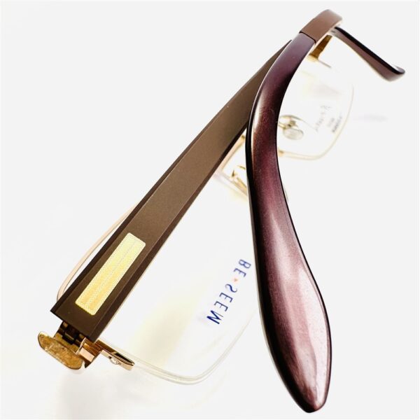 6797-Gọng kính nam/nữ-BE-SEEM half rim eyeglasses frame-Mới/chưa sử dụng6