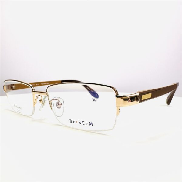 6797-Gọng kính nam/nữ-BE-SEEM half rim eyeglasses frame-Mới/chưa sử dụng4